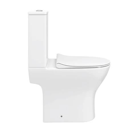 Alps Modern Rimless Short Projection Toilet + Soft Closing Seat 7 Alps Modern Rimless Short Projection Toilet + Soft Closing Seat - Image 5