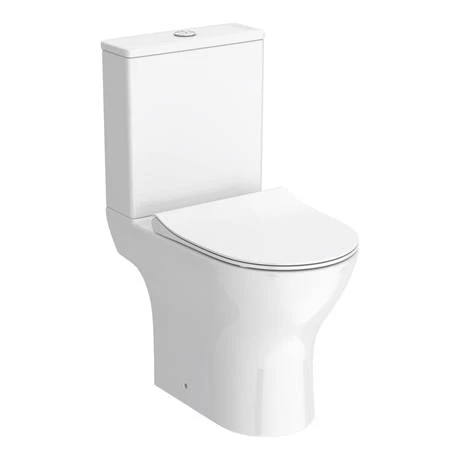 Alps Modern Rimless Short Projection Toilet + Soft Closing Seat 8 Alps Modern Rimless Short Projection Toilet + Soft Closing Seat - Image 6
