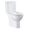 Grohe Bau Rimless Close Coupled Toilet with Soft Close Seat (Bottom Inlet) 2 Grohe Bau Rimless Close Coupled Toilet with Soft Close Seat (Bottom Inlet) -toilet shop BAUCCWC1 P