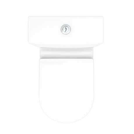 Bianco Close Coupled Modern Toilet + Soft Close Seat 6 Bianco Close Coupled Modern Toilet + Soft Close Seat - Image 4