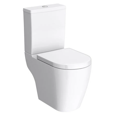 Bianco Close Coupled Modern Toilet + Soft Close Seat 3 Bianco Close Coupled Modern Toilet + Soft Close Seat