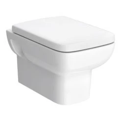 Hudson Reed Arlo Square Wall Hung Pan with Top-Fix Soft Close Seat - CPA005