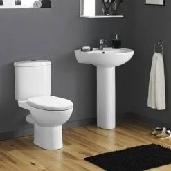 Cove Rimless Close Coupled Toilet + Soft Close Seat 10 Cove Rimless Close Coupled Toilet + Soft Close Seat -toilet shop CRWC d3 460