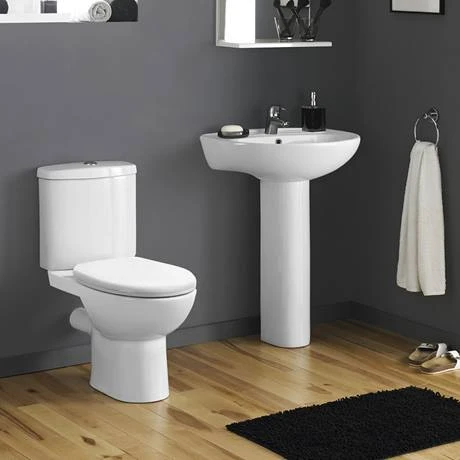 Cove Rimless Close Coupled Toilet + Soft Close Seat 6 Cove Rimless Close Coupled Toilet + Soft Close Seat - Image 4