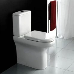 RAK Compact Deluxe Extended Height Close Coupled Toilet + Soft Close Seat