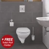 Grohe Solido Tectron Bau E / Bau Rimless Complete WC 5 in 1 Pack + FREE TOILET ROLL HOLDER -toilet shop SOLTECPK P1