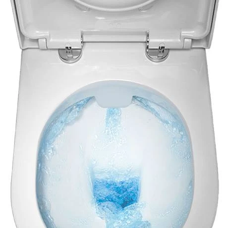 Cove Rimless Close Coupled Toilet + Soft Close Seat 4 Cove Rimless Close Coupled Toilet + Soft Close Seat - Image 2
