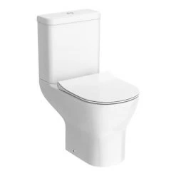 Toreno Round Rimless Close Coupled Toilet + Soft Close Seat
