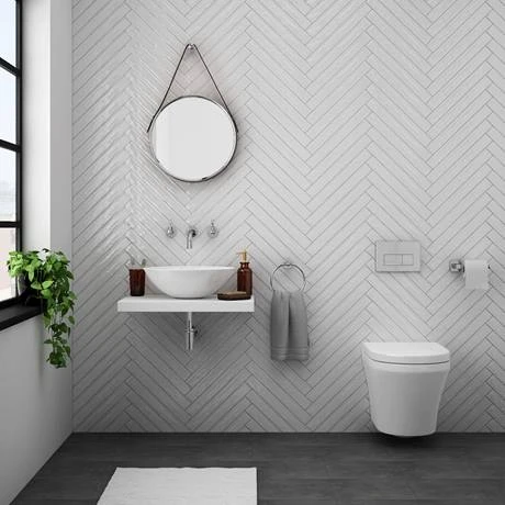 Toronto Modern Round Wall Hung Toilet inc. Soft Close Seat 4 Toronto Modern Round Wall Hung Toilet inc. Soft Close Seat - Image 2