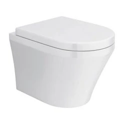Toronto Modern Round Wall Hung Toilet inc. Soft Close Seat