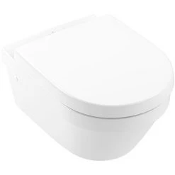 Villeroy and Boch Architectura Round Rimless Wall Hung Toilet + Seat