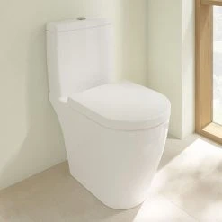 Villeroy and Boch Avento Rimless Close Coupled Toilet (Bottom Entry Water Inlet) + Seat
