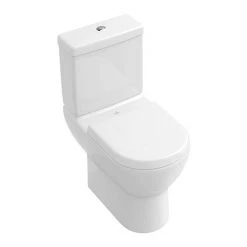 Villeroy and Boch Subway Open Back Close Coupled Toilet + Soft Close Seat