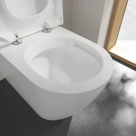 Villeroy and Boch Subway 2.0 DirectFlush Rimless BTW Close Coupled Toilet (Side/Rear Entry Water Inlet) + Soft Close Seat 6 Villeroy and Boch Subway 2.0 DirectFlush Rimless BTW Close Coupled Toilet (Side/Rear Entry Water Inlet) + Soft Close Seat - Image 4
