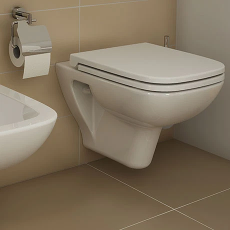 VitrA - S20 Model Wall Hung 52cm Pan - 2 x Seat Options -toilet shop VIT S20 WH52 med